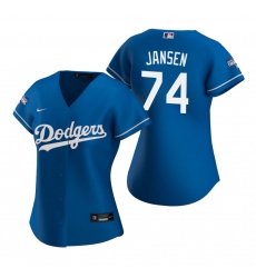 Women Los Angeles Dodgers 74 Kenley Jansen Royal 2020 World Series Champions Replica Jersey Women Los Angeles Dodgers 74 Kenley Jansen Royal 2020 World Series Champions Replica Jersey