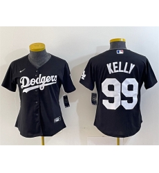Women Los Angeles Dodgers 99 Joe Kelly Black Stitched Jersey Women Los Angeles Dodgers 99 Joe Kelly Black Stitched Jersey