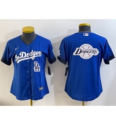Women Los Angeles Dodgers Blank Blue 2024 World Series With No 34 Patch Home Limited Stitched Baseball Jersey 8 Women Los Angeles Dodgers Blank Blue 2024 World Series With No 34 Patch Home Limited Stitched Baseball Jersey 8
