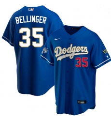 Women Los Angeles Dodgers Cody Bellinger 35 Championship Gold Trim Blue Limited All Stitched Flex Base Jersey Women Los Angeles Dodgers Cody Bellinger 35 Championship Gold Trim Blue Limited All Stitched Flex Base Jersey
