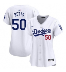 Women Los Angeles Dodgers Mookie Betts #50 White Flex Base 2024 Home Stitched Jersey Women Los Angeles Dodgers Mookie Betts #50 White Flex Base 2024 Home Stitched Jersey