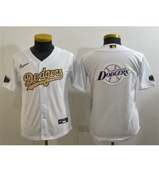 Women Los Angeles Dodgers White Gold Team Big Logo Stitched Jersey Women Los Angeles Dodgers White Gold Team Big Logo Stitched Jersey