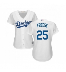 Womens Los Angeles Dodgers 25 David Freese Authentic White Home Cool Base Baseball Jersey Womens Los Angeles Dodgers 25 David Freese Authentic White Home Cool Base Baseball Jersey