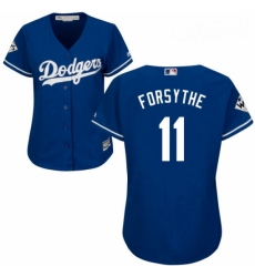 Womens Majestic Los Angeles Dodgers 11 Logan Forsythe Authentic Royal Blue Alternate 2017 World Series Bound Cool Base MLB Jersey Womens Majestic Los Angeles Dodgers 11 Logan Forsythe Authentic Royal Blue Alternate 2017 World Series Bound Cool Base MLB Jersey