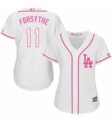 Womens Majestic Los Angeles Dodgers 11 Logan Forsythe Authentic White Fashion Cool Base MLB Jersey Womens Majestic Los Angeles Dodgers 11 Logan Forsythe Authentic White Fashion Cool Base MLB Jersey