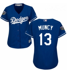 Womens Majestic Los Angeles Dodgers 13 Max Muncy Authentic Royal Blue Alternate Cool Base 2018 World Series MLB Jersey Womens Majestic Los Angeles Dodgers 13 Max Muncy Authentic Royal Blue Alternate Cool Base 2018 World Series MLB Jersey