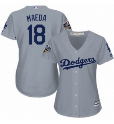 Womens Majestic Los Angeles Dodgers 18 Kenta Maeda Authentic Grey Road Cool Base 2018 World Series MLB Jersey Womens Majestic Los Angeles Dodgers 18 Kenta Maeda Authentic Grey Road Cool Base 2018 World Series MLB Jersey
