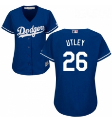 Womens Majestic Los Angeles Dodgers 26 Chase Utley Authentic Royal Blue Alternate Cool Base MLB Jersey Womens Majestic Los Angeles Dodgers 26 Chase Utley Authentic Royal Blue Alternate Cool Base MLB Jersey