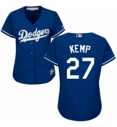 Womens Majestic Los Angeles Dodgers 27 Matt Kemp Authentic Royal Blue Alternate Cool Base MLB Jersey Womens Majestic Los Angeles Dodgers 27 Matt Kemp Authentic Royal Blue Alternate Cool Base MLB Jersey