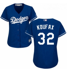 Womens Majestic Los Angeles Dodgers 32 Sandy Koufax Authentic Royal Blue Alternate Cool Base MLB Jersey Womens Majestic Los Angeles Dodgers 32 Sandy Koufax Authentic Royal Blue Alternate Cool Base MLB Jersey