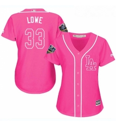 Womens Majestic Los Angeles Dodgers 33 Mark Lowe Authentic Pink Fashion Cool Base 2018 World Series MLB Jersey Womens Majestic Los Angeles Dodgers 33 Mark Lowe Authentic Pink Fashion Cool Base 2018 World Series MLB Jersey