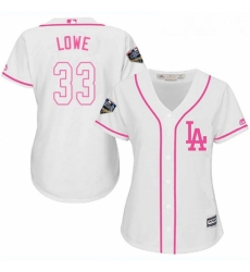 Womens Majestic Los Angeles Dodgers 33 Mark Lowe Authentic White Fashion Cool Base 2018 World Series MLB Jersey Womens Majestic Los Angeles Dodgers 33 Mark Lowe Authentic White Fashion Cool Base 2018 World Series MLB Jersey