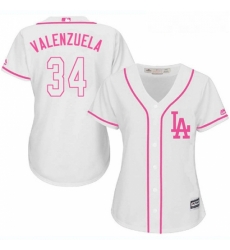 Womens Majestic Los Angeles Dodgers 34 Fernando Valenzuela Authentic White Fashion Cool Base MLB Jersey Womens Majestic Los Angeles Dodgers 34 Fernando Valenzuela Authentic White Fashion Cool Base MLB Jersey