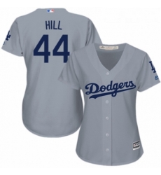 Womens Majestic Los Angeles Dodgers 44 Rich Hill Authentic Grey Road Cool Base MLB Jersey Womens Majestic Los Angeles Dodgers 44 Rich Hill Authentic Grey Road Cool Base MLB Jersey