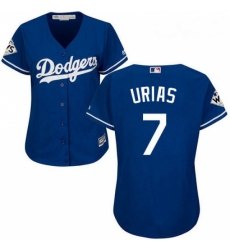 Womens Majestic Los Angeles Dodgers 7 Julio Urias Replica Royal Blue Alternate 2017 World Series Bound Cool Base MLB Jersey Womens Majestic Los Angeles Dodgers 7 Julio Urias Replica Royal Blue Alternate 2017 World Series Bound Cool Base MLB Jersey