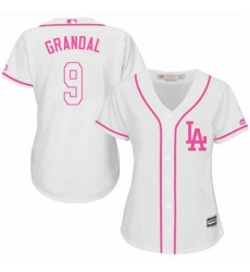Womens Majestic Los Angeles Dodgers 9 Yasmani Grandal Replica White Fashion Cool Base MLB Jersey Womens Majestic Los Angeles Dodgers 9 Yasmani Grandal Replica White Fashion Cool Base MLB Jersey