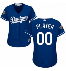 Womens Majestic Los Angeles Dodgers Customized Authentic Royal Blue Alternate Cool Base 2018 World Series MLB Jerse Womens Majestic Los Angeles Dodgers Customized Authentic Royal Blue Alternate Cool Base 2018 World Series MLB Jerse