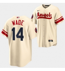 Men Los Angeles Angels 14 Tyler Wade 2022 Cream City Connect Cool Base Stitched Jersey Men Los Angeles Angels 14 Tyler Wade 2022 Cream City Connect Cool Base Stitched Jersey
