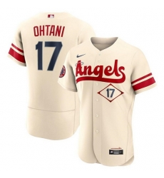 Men Los Angeles Angels 17 Shohei Ohtani 2022 Cream City Connect Flex Base Stitched Jerseys Men Los Angeles Angels 17 Shohei Ohtani 2022 Cream City Connect Flex Base Stitched Jerseys