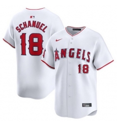 Men Los Angeles Angels 18 Nolan Schanuel White Home Limited Stitched Baseball Jersey Men Los Angeles Angels 18 Nolan Schanuel White Home Limited Stitched Baseball Jersey