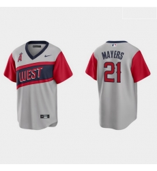 Men Los Angeles Angels 21 Mike Mayers Men Nike Gray 2021 Little League Classic Game MLB Jersey Men Los Angeles Angels 21 Mike Mayers Men Nike Gray 2021 Little League Classic Game MLB Jersey