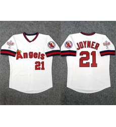 Men Los Angeles Angels 21 Wally Joyner White 1989 All Star Stitched Home Jersey Men Los Angeles Angels 21 Wally Joyner White 1989 All Star Stitched Home Jersey