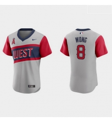 Men Los Angeles Angels 8 Kean Wong Men Nike Gray 2021 Little League Classic Authentic MLB Jersey Men Los Angeles Angels 8 Kean Wong Men Nike Gray 2021 Little League Classic Authentic MLB Jersey