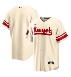 Men Los Angeles Angels Blank 2022 Cream City Connect Cool Base Stitched Jerseys Men Los Angeles Angels Blank 2022 Cream City Connect Cool Base Stitched Jerseys