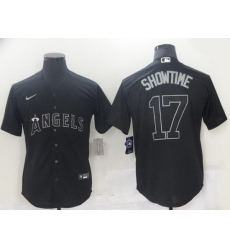 Men Men Los Angeles Angels 17 Ohtani Black nickname 2021 Nike MLB Jersey Men Men Los Angeles Angels 17 Ohtani Black nickname 2021 Nike MLB Jersey