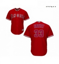 Mens Los Angeles Angels of Anaheim 33 Matt Harvey Replica Red Alternate Cool Base Baseball Jersey Mens Los Angeles Angels of Anaheim 33 Matt Harvey Replica Red Alternate Cool Base Baseball Jersey