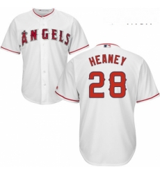 Mens Majestic Los Angeles Angels of Anaheim 28 Andrew Heaney Replica White Home Cool Base MLB Jersey Mens Majestic Los Angeles Angels of Anaheim 28 Andrew Heaney Replica White Home Cool Base MLB Jersey