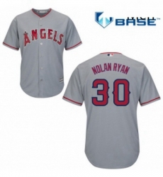 Mens Majestic Los Angeles Angels of Anaheim 30 Nolan Ryan Replica Grey Road Cool Base MLB Jersey Mens Majestic Los Angeles Angels of Anaheim 30 Nolan Ryan Replica Grey Road Cool Base MLB Jersey