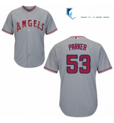 Mens Majestic Los Angeles Angels of Anaheim 53 Blake Parker Replica Grey Road Cool Base MLB Jersey Mens Majestic Los Angeles Angels of Anaheim 53 Blake Parker Replica Grey Road Cool Base MLB Jersey