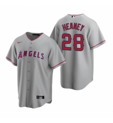 Mens Nike Los Angeles Angels 28 Andrew Heaney Gray Road Stitched Baseball Jersey Mens Nike Los Angeles Angels 28 Andrew Heaney Gray Road Stitched Baseball Jersey