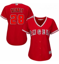 Womens Majestic Los Angeles Angels of Anaheim 28 Andrew Heaney Replica Red Alternate MLB Jersey Womens Majestic Los Angeles Angels of Anaheim 28 Andrew Heaney Replica Red Alternate MLB Jersey