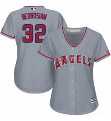 Womens Majestic Los Angeles Angels of Anaheim 32 Cam Bedrosian Authentic Grey Road Cool Base MLB Jersey Womens Majestic Los Angeles Angels of Anaheim 32 Cam Bedrosian Authentic Grey Road Cool Base MLB Jersey