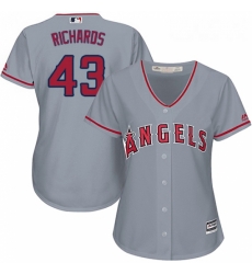 Womens Majestic Los Angeles Angels of Anaheim 43 Garrett Richards Authentic Grey Road Cool Base MLB Jersey Womens Majestic Los Angeles Angels of Anaheim 43 Garrett Richards Authentic Grey Road Cool Base MLB Jersey