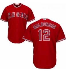 Youth Majestic Los Angeles Angels of Anaheim 12 Martin Maldonado Replica Red Alternate Cool Base MLB Jersey Youth Majestic Los Angeles Angels of Anaheim 12 Martin Maldonado Replica Red Alternate Cool Base MLB Jersey