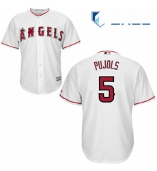 Youth Majestic Los Angeles Angels of Anaheim 5 Albert Pujols Replica White Home Cool Base MLB Jersey Youth Majestic Los Angeles Angels of Anaheim 5 Albert Pujols Replica White Home Cool Base MLB Jersey