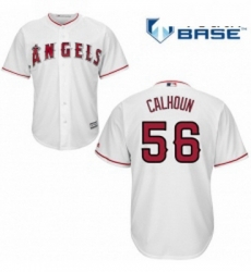 Youth Majestic Los Angeles Angels of Anaheim 56 Kole Calhoun Replica White Home Cool Base MLB Jersey Youth Majestic Los Angeles Angels of Anaheim 56 Kole Calhoun Replica White Home Cool Base MLB Jersey