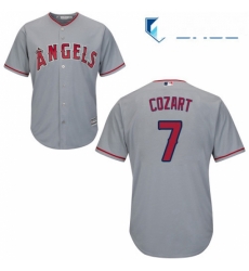 Youth Majestic Los Angeles Angels of Anaheim 7 Zack Cozart Authentic Grey Road Cool Base MLB Jersey Youth Majestic Los Angeles Angels of Anaheim 7 Zack Cozart Authentic Grey Road Cool Base MLB Jersey