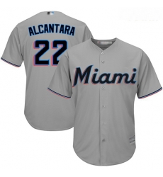 Marlins #22 Sandy Alcantara Grey Cool Base Stitched Youth Baseball Jersey Marlins #22 Sandy Alcantara Grey Cool Base Stitched Youth Baseball Jersey
