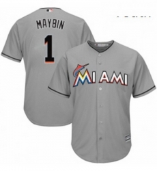 Youth Majestic Miami Marlins 1 Cameron Maybin Authentic Grey Road Cool Base MLB Jersey Youth Majestic Miami Marlins 1 Cameron Maybin Authentic Grey Road Cool Base MLB Jersey