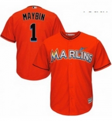 Youth Majestic Miami Marlins 1 Cameron Maybin Replica Orange Alternate 1 Cool Base MLB Jersey Youth Majestic Miami Marlins 1 Cameron Maybin Replica Orange Alternate 1 Cool Base MLB Jersey