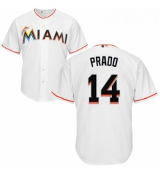 Youth Majestic Miami Marlins 14 Martin Prado Authentic White Home Cool Base MLB Jersey Youth Majestic Miami Marlins 14 Martin Prado Authentic White Home Cool Base MLB Jersey