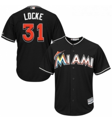 Youth Majestic Miami Marlins 31 Jeff Locke Replica Black Alternate 2 Cool Base MLB Jersey Youth Majestic Miami Marlins 31 Jeff Locke Replica Black Alternate 2 Cool Base MLB Jersey