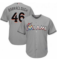 Youth Majestic Miami Marlins 46 Kyle Barraclough Authentic Grey Road Cool Base MLB Jersey Youth Majestic Miami Marlins 46 Kyle Barraclough Authentic Grey Road Cool Base MLB Jersey