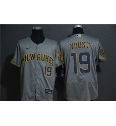 Brewers 19 Robin Yount Gray 2020 Nike Flexbase Jersey Brewers 19 Robin Yount Gray 2020 Nike Flexbase Jersey