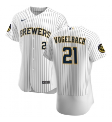 Men Milwaukee Brewers 21 Daniel Vogelbach Men Nike White Home 2020 Flex Base Player MLB Jersey Men Milwaukee Brewers 21 Daniel Vogelbach Men Nike White Home 2020 Flex Base Player MLB Jersey
