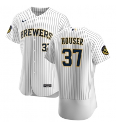 Men Milwaukee Brewers 37 Adrian Houser Men Nike White Home 2020 Flex Base Player MLB Jersey Men Milwaukee Brewers 37 Adrian Houser Men Nike White Home 2020 Flex Base Player MLB Jersey